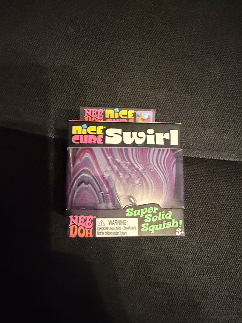 Nice Cube Swirl Purple Squish Toy - Super Solid Squish